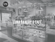 Tablet Screenshot of lunabakerycafe.com